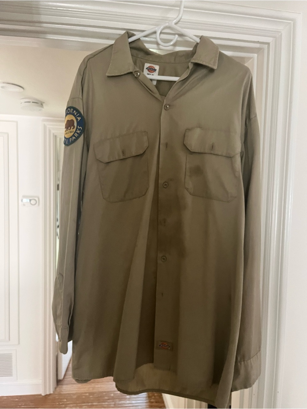 Dickies Tan Work Jacket with California State Parks Patch